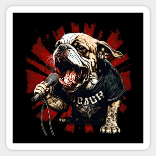 Bulldog Rocker Sticker